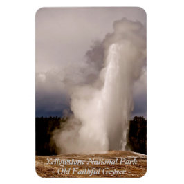 GAMLA FAITHFUL GEYSER I YELLOWSTONE PARK MAGNET