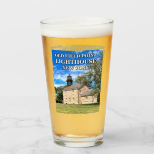 Gamla Fält Point-fyr, New York Pint-glas Glaskopp