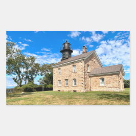 Gamla Fält Point fyr, New York Stickers Rektangulärt Klistermärke