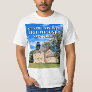 Gamla Fält Point fyr, New York T-Shirt