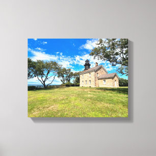 Gamla Fält Point fyr New York Wrapped Canvas