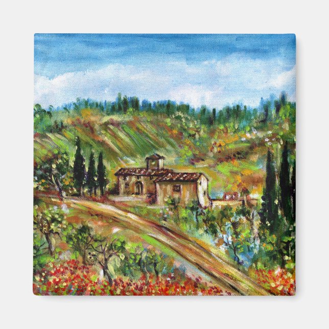 GAMLA FARMHOUSE I CHIANTI-TUSCANY MAGNET (Framsidan)
