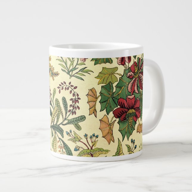 Gamla fasansfulla Blommigtar Jumbo Mugg (Framsida höger)