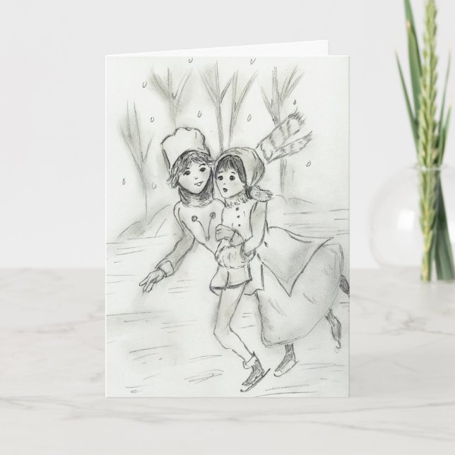 Gamla Fashiated Skaters Helgkort (Framsida)