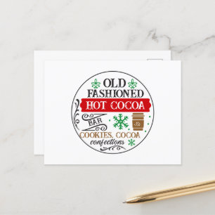 Gamla Fashid Hett cocoa-julen pub Helg Vykort