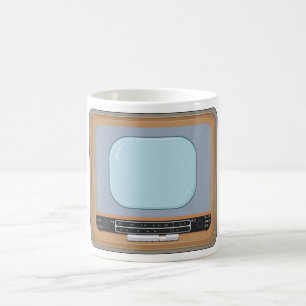 Gamla Fashided Television Retro TV Coffee Mugg