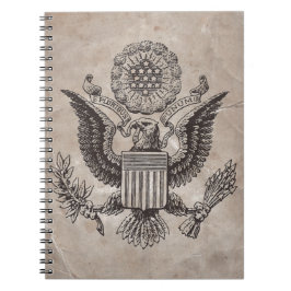 Gamla Fashioned American Jacka of Arm Notebook Anteckningsbok