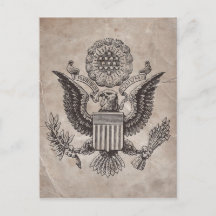 Gamla Fashioned American Jacka of Arm Postcard