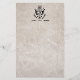 Gamla Fashioned American Jacka of Arm Stationery Brevpapper