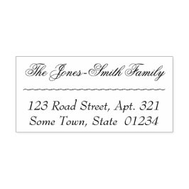 Gamla Fashioned and Classic Namn och Adress Självfärgande Stämpel