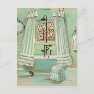 Gamla Fashioned Bathroom Vykort