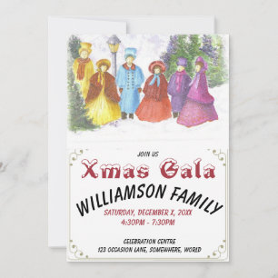 GAMLA FASHIONED CAROLERS JULAFTON GALA PARTY INBJU INBJUDNINGAR