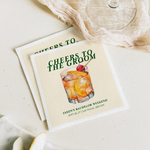 Gamla Fashioned Cocktail Bachelor Helg Pappersservett