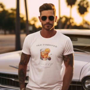"Gamla fashioned" Cocktail Birthday T Shirt