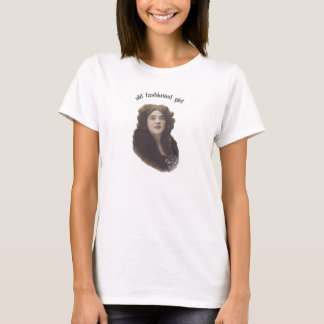 Gamla Fashioned Girl Retro Woman-bilder Tee Shirt