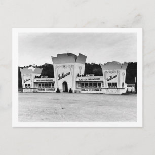 Gamla fashioned isce Cream stativ, Connecticut Vykort