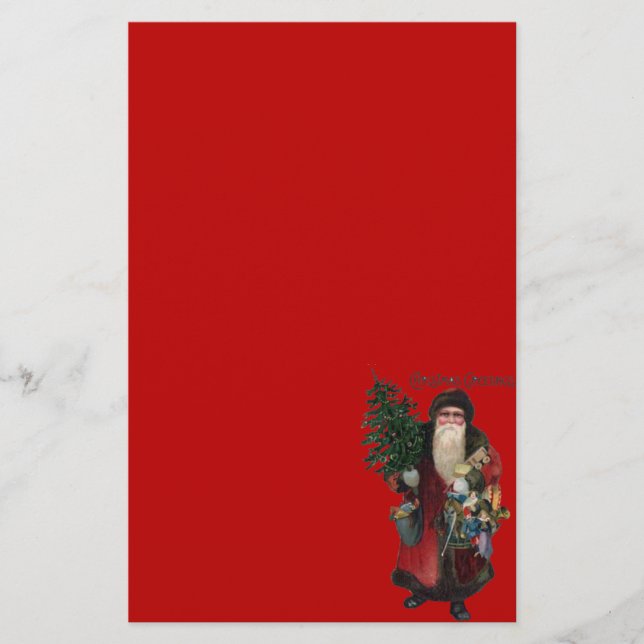 Gamla Fashioned Jultomten Brevpapper (Framsida)