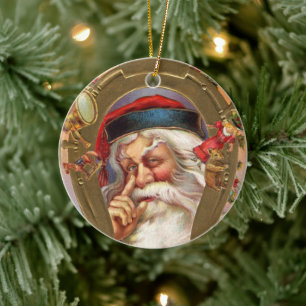 Gamla Fashioned jultomten Ornament