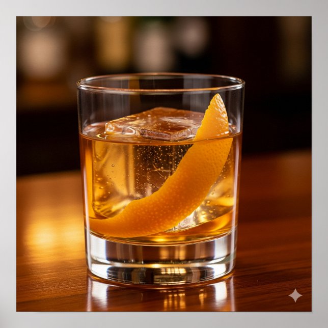 Gamla fashioned Recipe Poster (Framsidan)