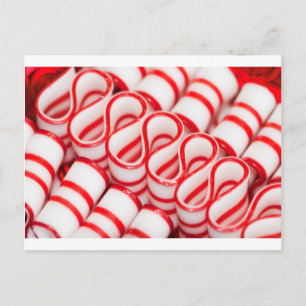 Gamla Fashioned Red and White Ribbon Candy Vykort