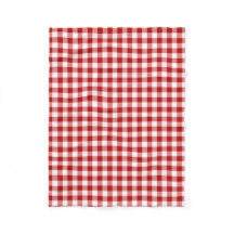 Gamla Fashioned Red & White Gingham Checked Mönste