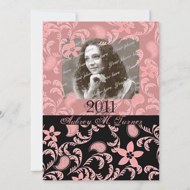 Gamla Fashioned Romantik Inbjudningar (Framsida)