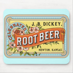 Gamla fashioned Rootber Label Mousepad Musmatta