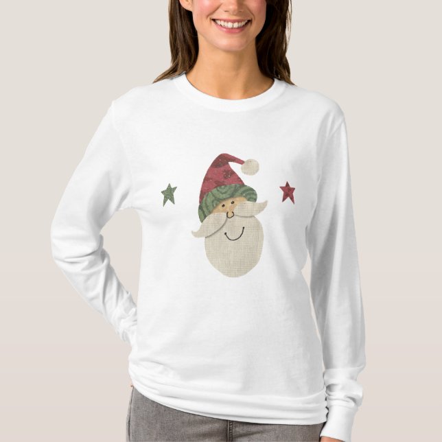 Gamla Fashioned Santa Shirt Tee Shirt (Framsida)