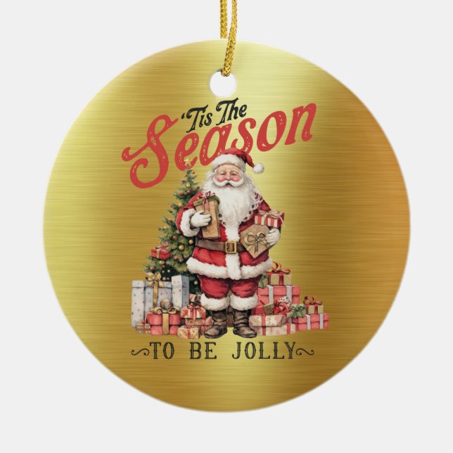 Gamla Fashioned Santa - Tis the Season Ornament (Framsidan)