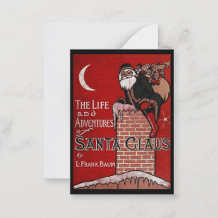 Gamla Fashioned Santa Tomt, platt kort