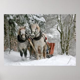 Gamla Fashioned Sleigh Ride Poster