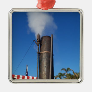 Gamla fashioned Steam Whistle Julgransprydnad Metall