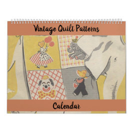 Gamla Fashioned Vintage Quilt Mönster-block Kalender