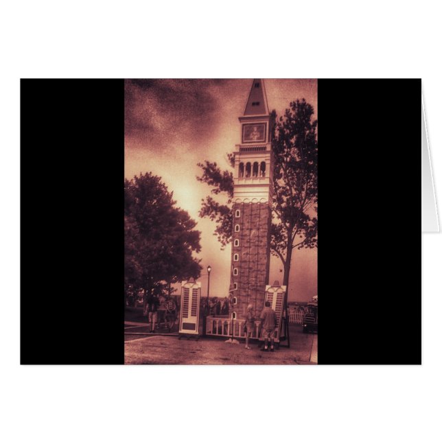 GAMLA FASHIONERADE TORN HÄLSNINGSKORT (Framsidan Horizontal)