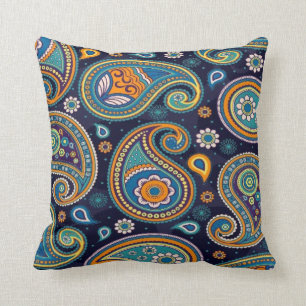 Gamla fashippade Paisley Dekorativ kudde för Couch