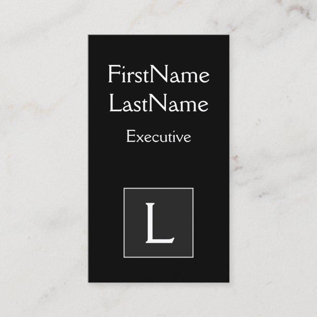 Gamla fastiserade och klassiska verkställande Affä Visitkort (Framsida)