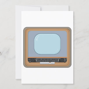 Gamla fastiserade TV-apparater Inbjudningar
