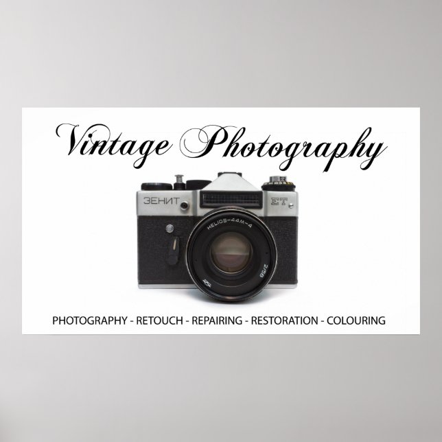 Gamla filmkameror poster (Framsidan)