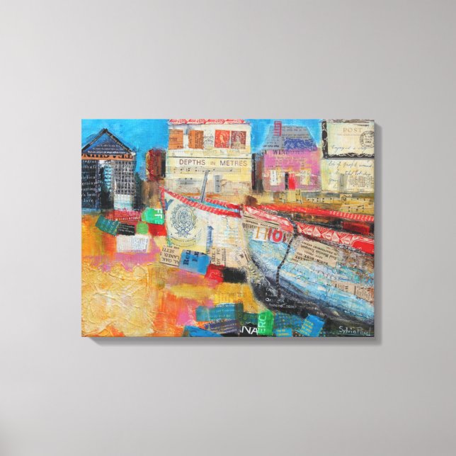 Gamla fiskefartyg 2013 canvastryck (Framsida)