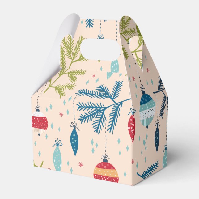 Gamla fjällande prydnadsföremål Hanging på Träd Presentaskar (Framsidan Sidan)