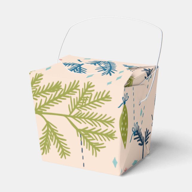 Gamla fjällande prydnadsföremål Hanging på Träd Presentaskar (Framsidan Sidan)