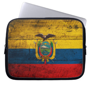 Gamla Flagga Ecuador Laptop Sleeve