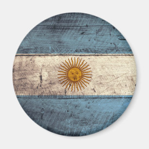 Gamla Flagga i Argentina Magnet
