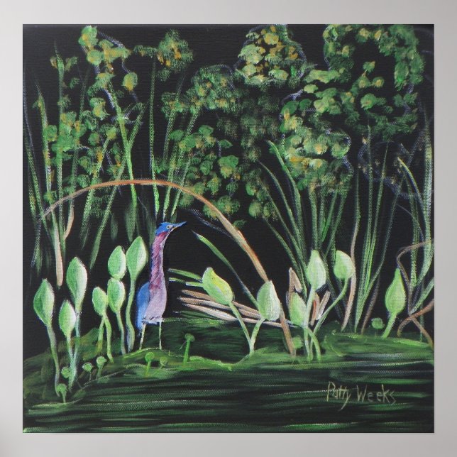 GAMLA FLORIDA WADING BIRD Poster (Framsidan)