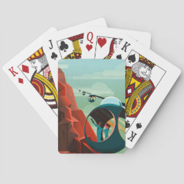 Gamla flygfotohelikopterflyg utan Vintage Casinokort