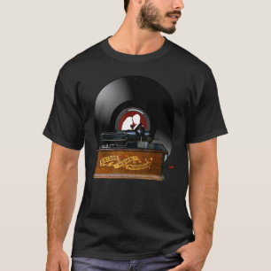 Gamla fonografiska poster t shirt