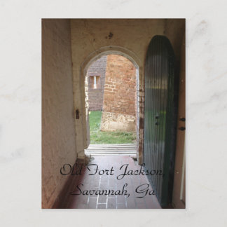 Gamla Fort Jackson, Savannah, Ga Vykort