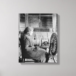 GAMLA FOTOGRAPH 1930S PINNING WEEL 1930S CANVASTRYCK