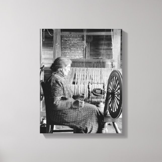 GAMLA FOTOGRAPH 1930S PINNING WEEL 1930S CANVASTRYCK (Framsida)