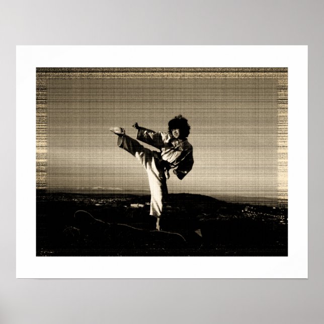 "Gamla foton" taekwondo poster (Framsidan)